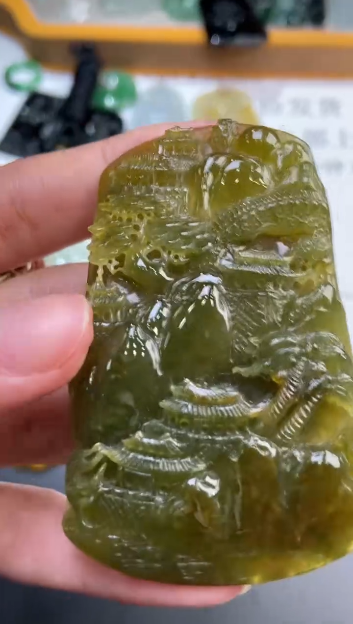 未镶嵌挂件翡翠376469   多人