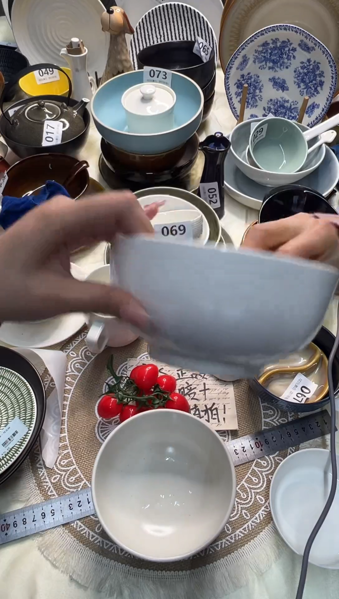 新骨瓷080瑕疵 冰点白5.75寸碗 全标