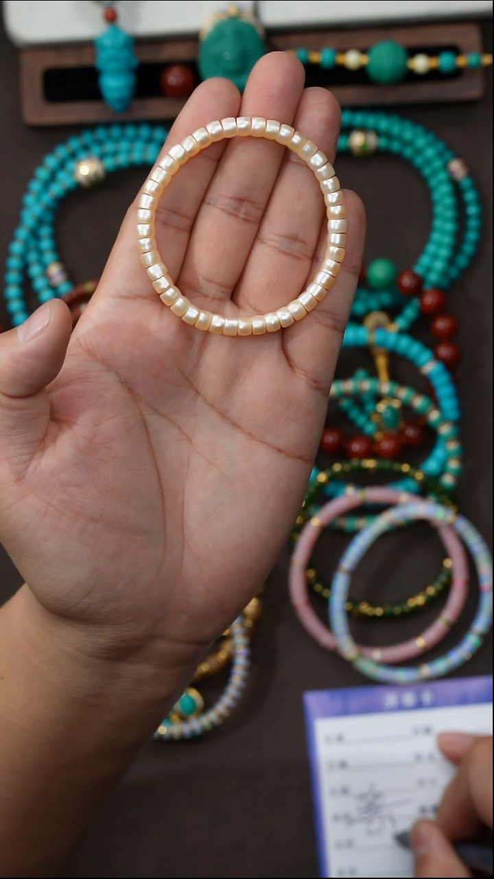 未镶嵌手串淡水珍珠佛****A珍珠手串