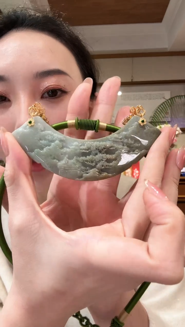 【闪购商品】翡翠颈饰未镶嵌国风