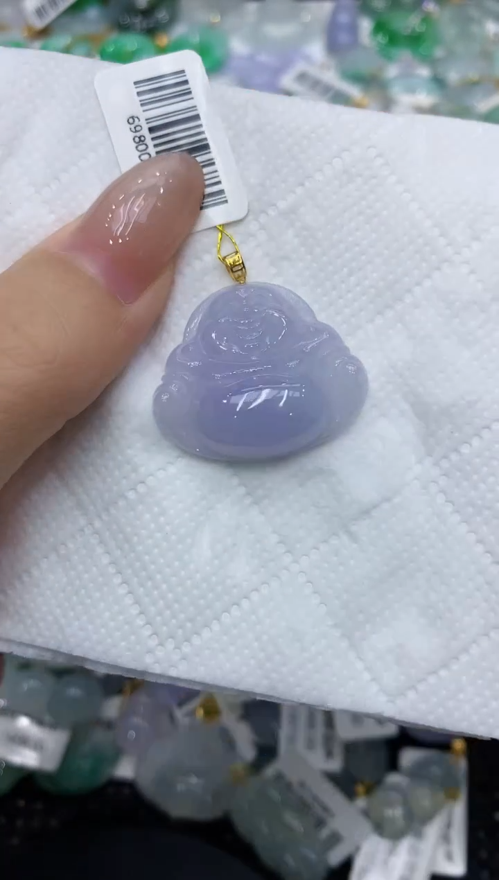 翡翠18K金镶嵌颈饰111111111111