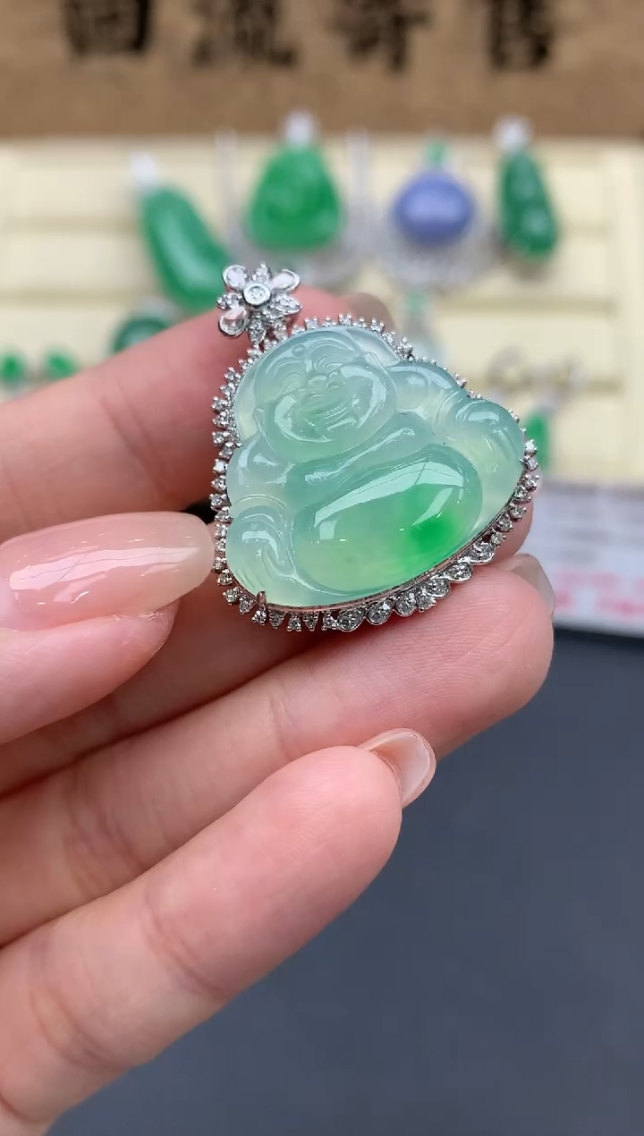 【闪购商品】翡翠颈饰18K金镶嵌726-中国好珍宝