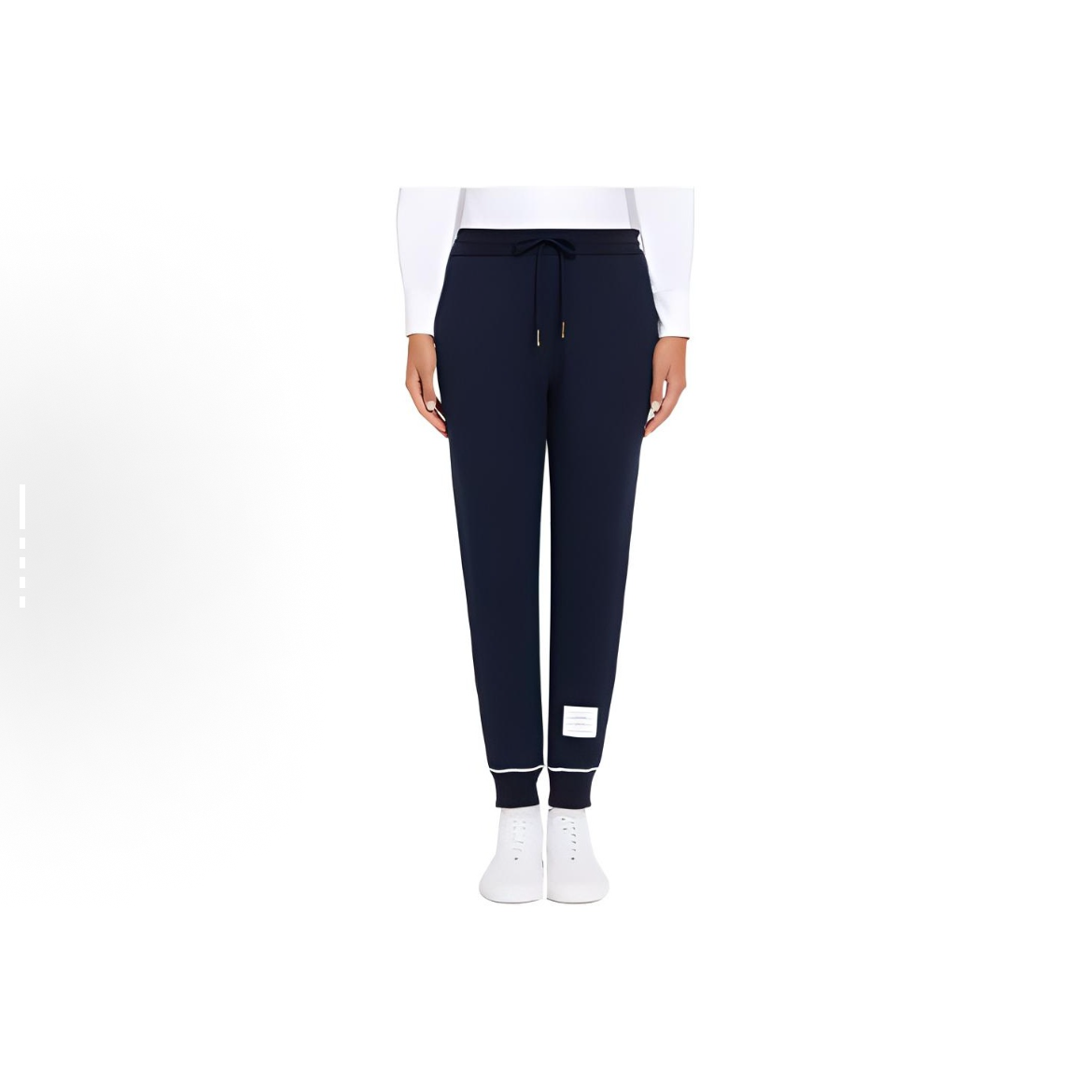 未使用 THOMBROWNE 纯色系带束脚运动卫裤SS2-0333