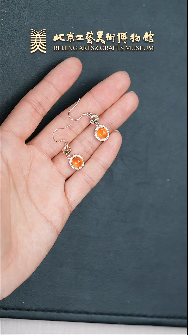 【闪购商品】南红玛瑙耳坠银S925镶嵌B0307GMD003耳坠