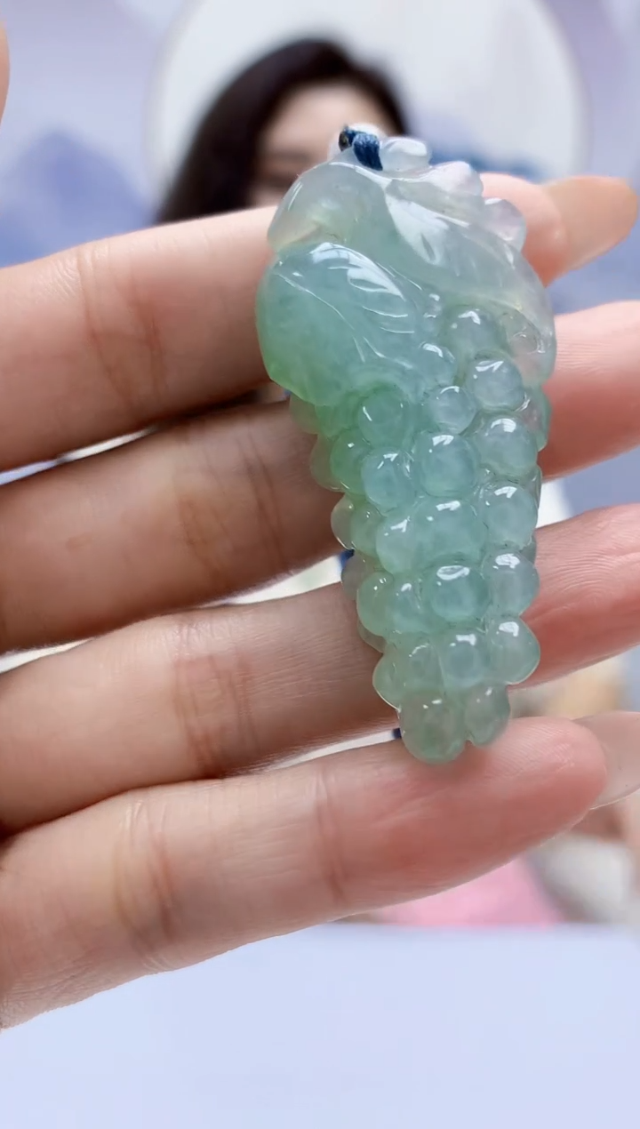 定制翡翠未镶嵌4829MM-毛货挂件64