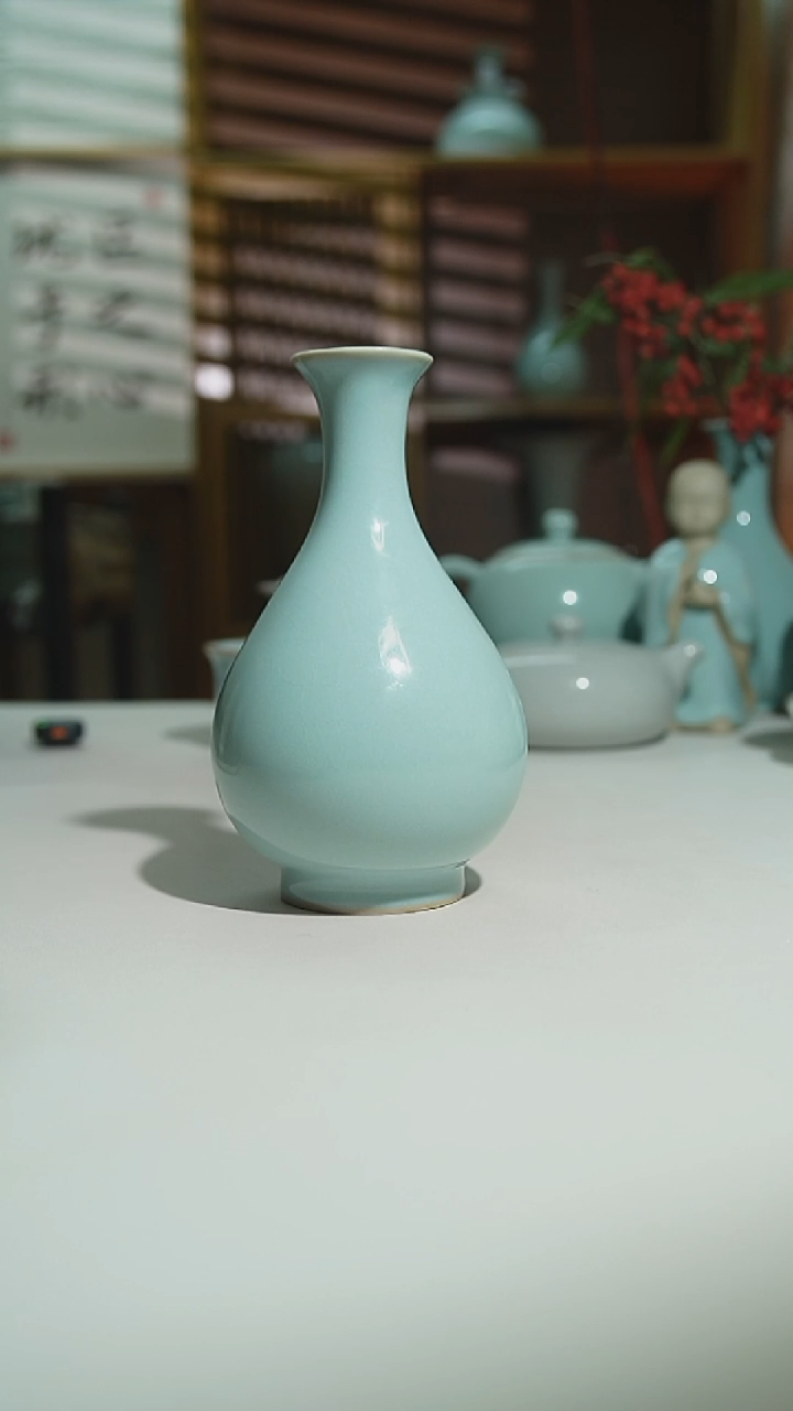 珑匠天青玉壶春二级安全包装