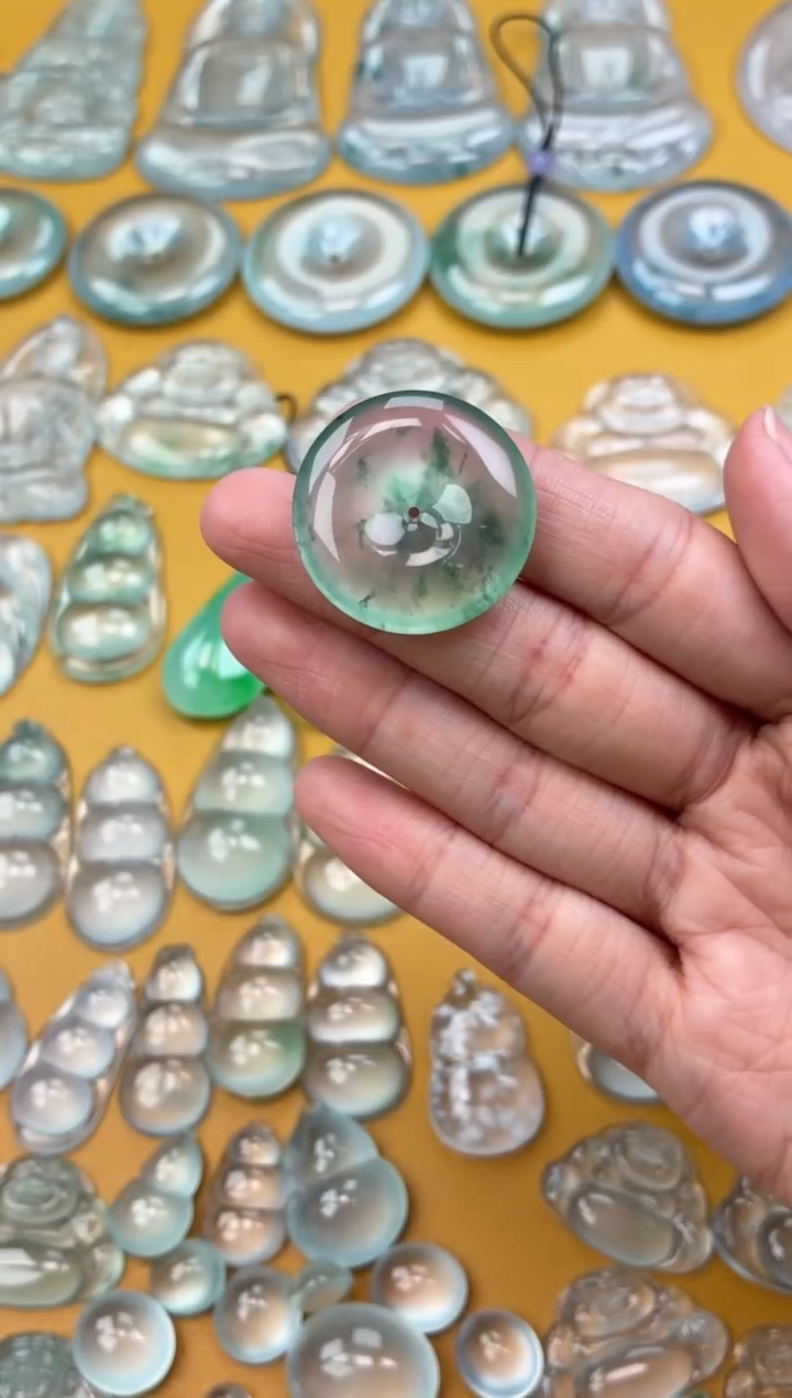 吊坠(不含链)未镶嵌翡翠66 平安扣 26.8 5.7