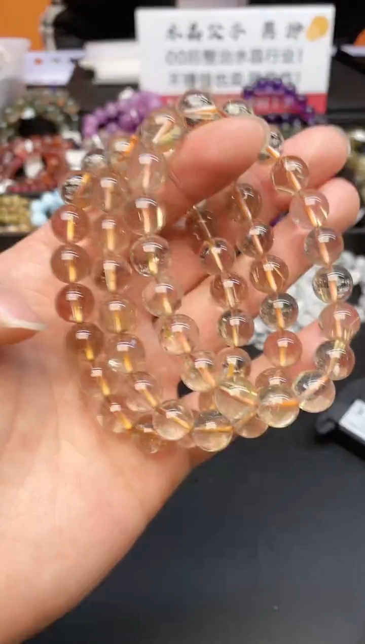 【闪购商品】水晶手串未镶嵌37 金发 10mm 