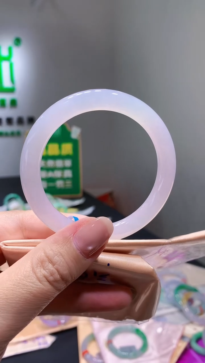 未镶嵌手镯翡翠-k300  天然缅甸A货翡翠55圆条