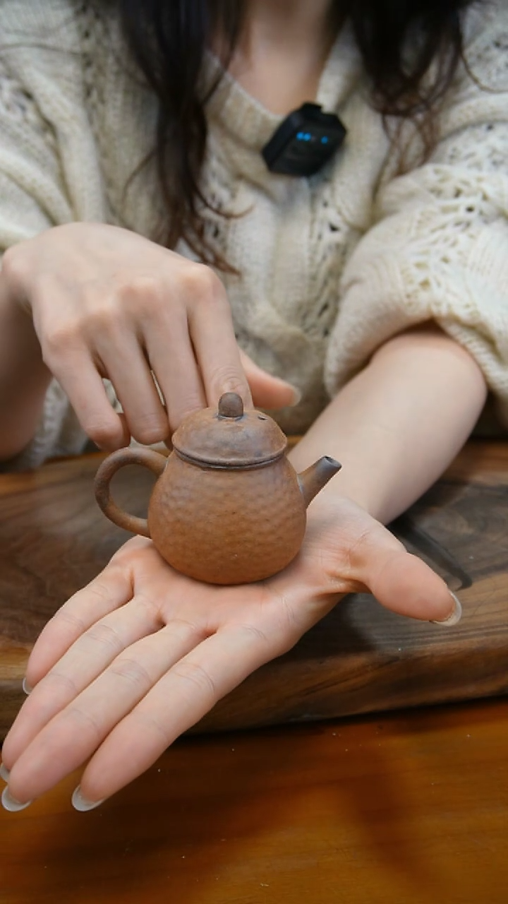 【闪购商品】B01锤纹磨砂感老岩泥茶壶
