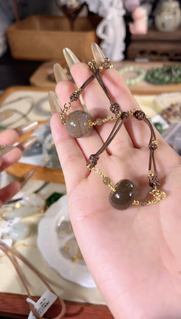 银S925镶嵌手链和田玉多样性发其一