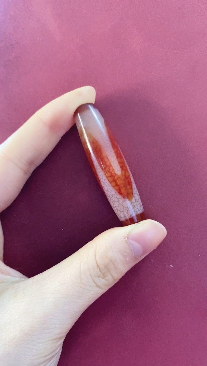 【闪购商品】玛瑙/玉髓颈饰合金红肉牙牙珠
