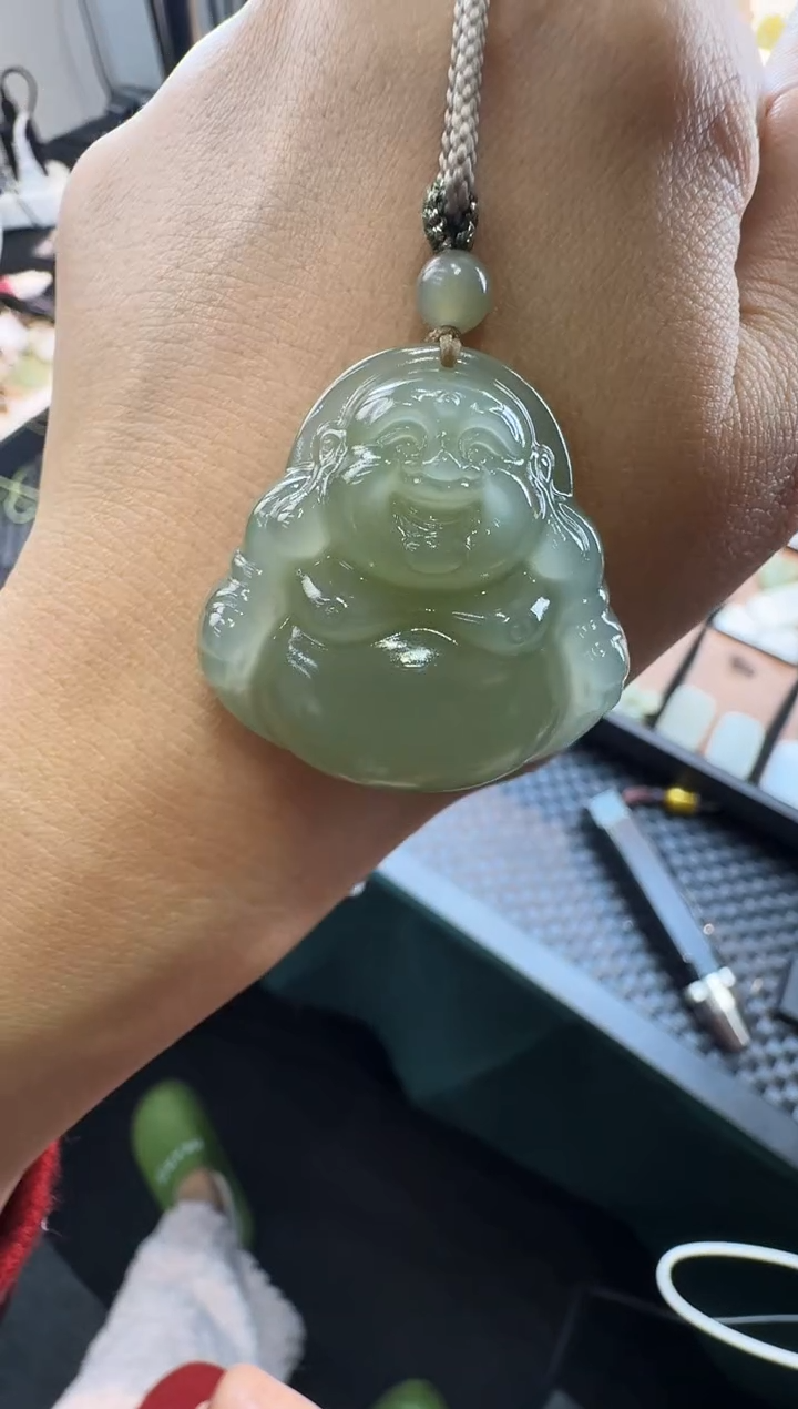 【闪购商品】和田玉颈饰未镶嵌35高冰货头佛公