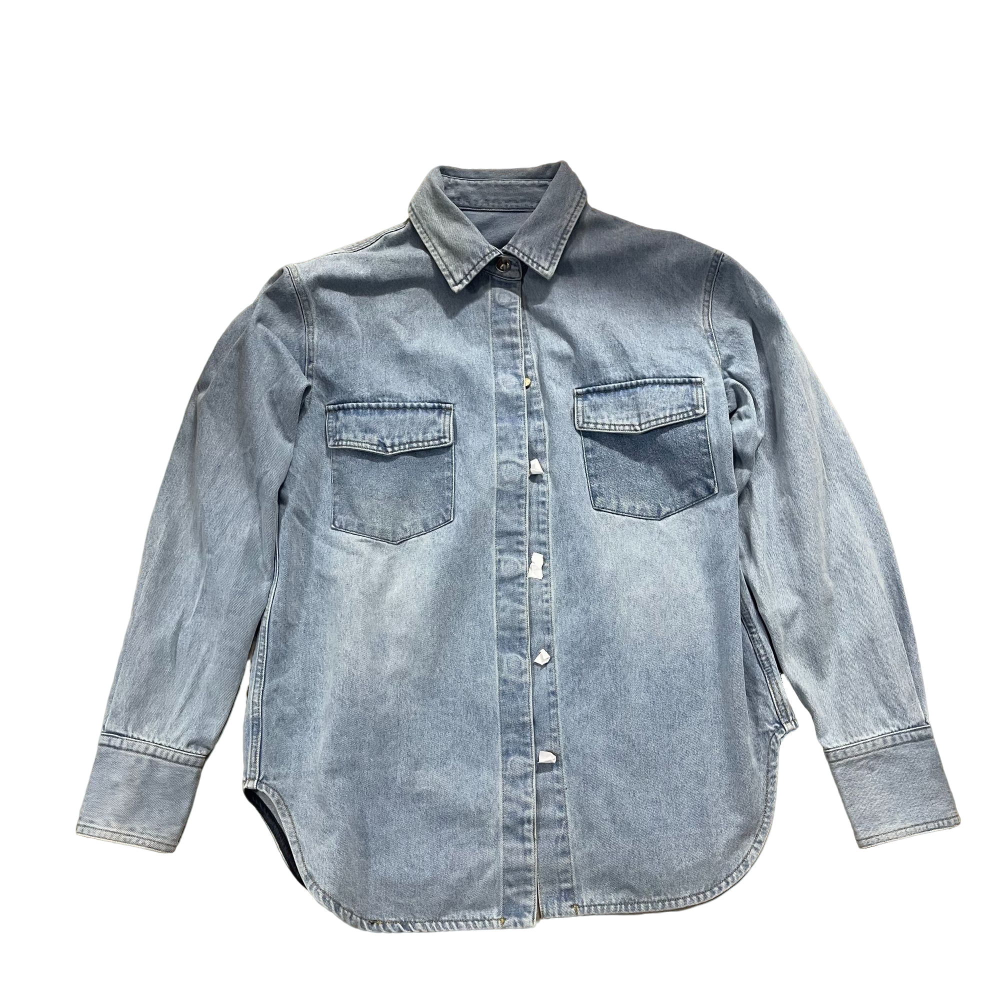 港风复古工装牛仔长袖外套春秋翻领潮流上衣WT-057