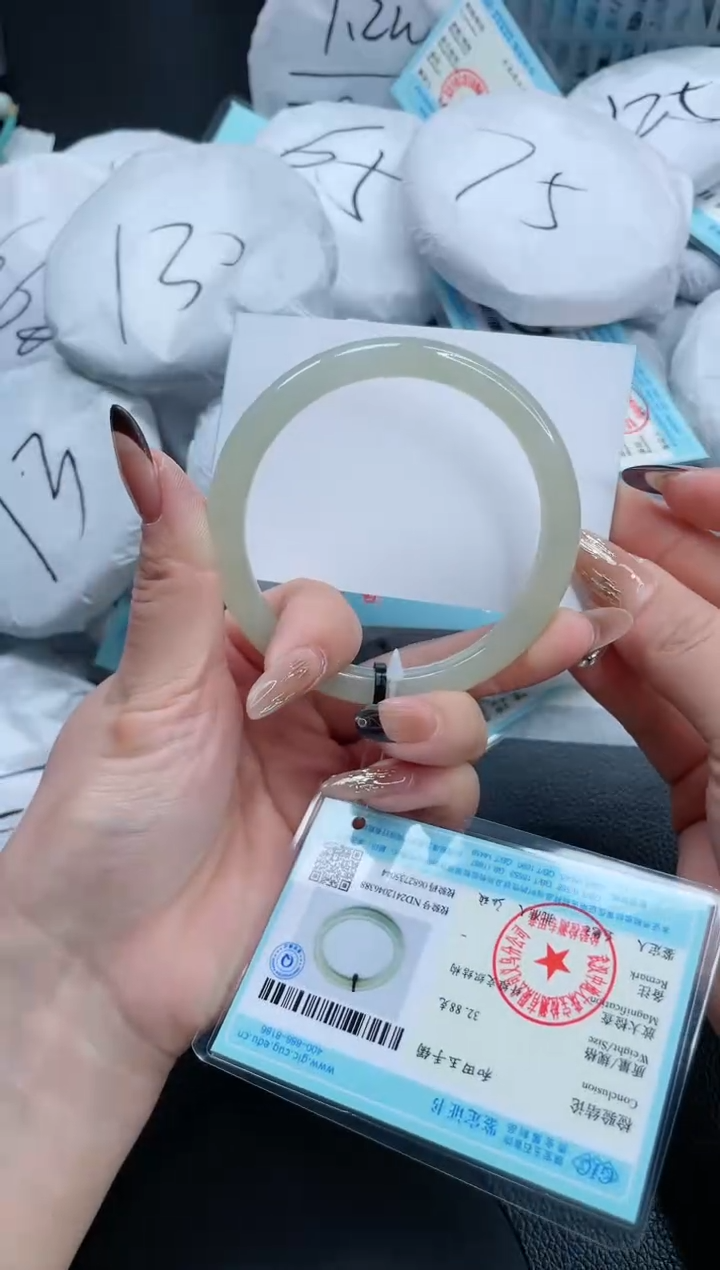 【闪购商品】和田玉（碧玉）手镯未镶嵌13S338-60