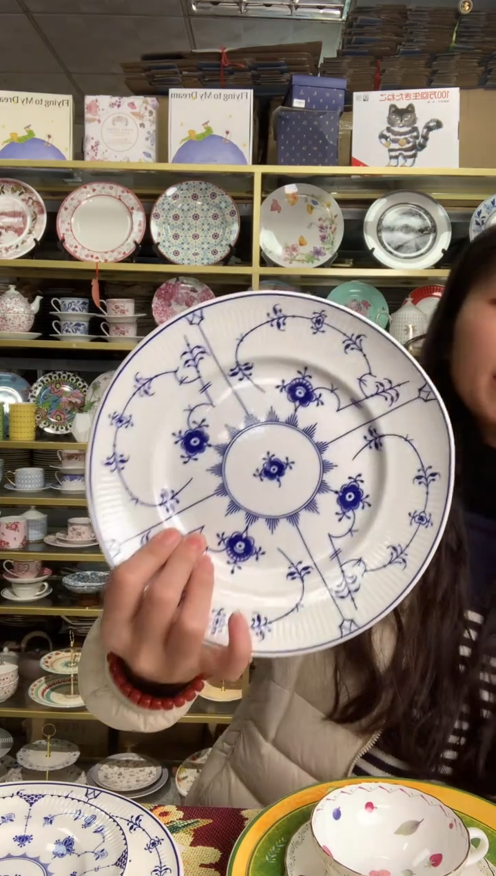 【闪购商品】瓷片陶瓷原单CC686餐具1个8寸