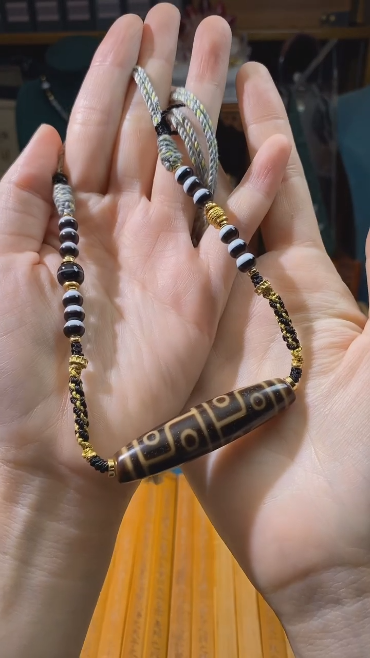 未镶嵌颈饰玛瑙/玉髓（覆膜）C08176多样性发一