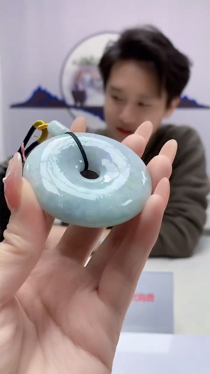 【闪购商品】定制翡翠未镶嵌1502DD-毛货挂件27