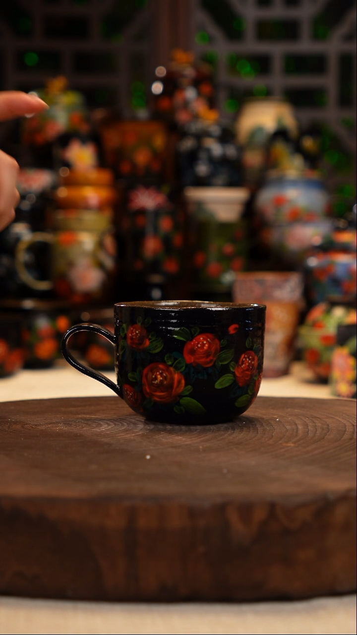 油画   手绘釉下彩