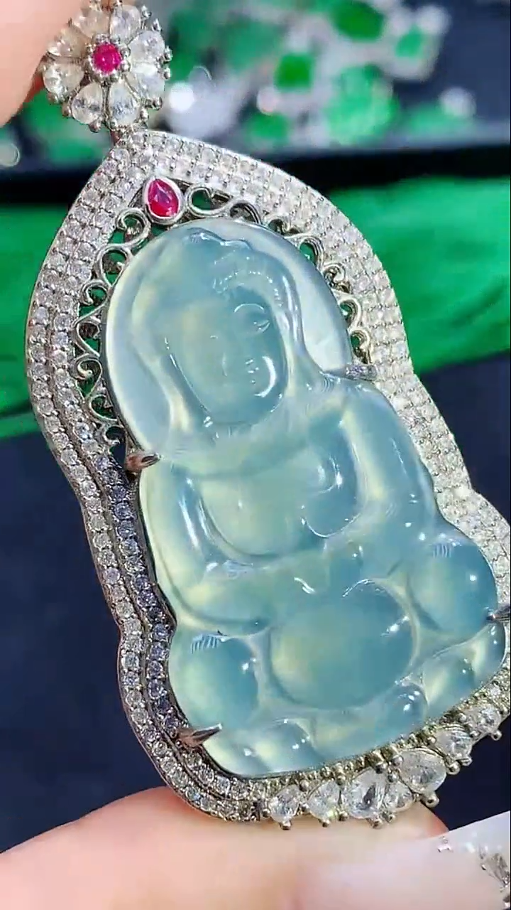 未镶嵌挂件翡翠天然翡翠