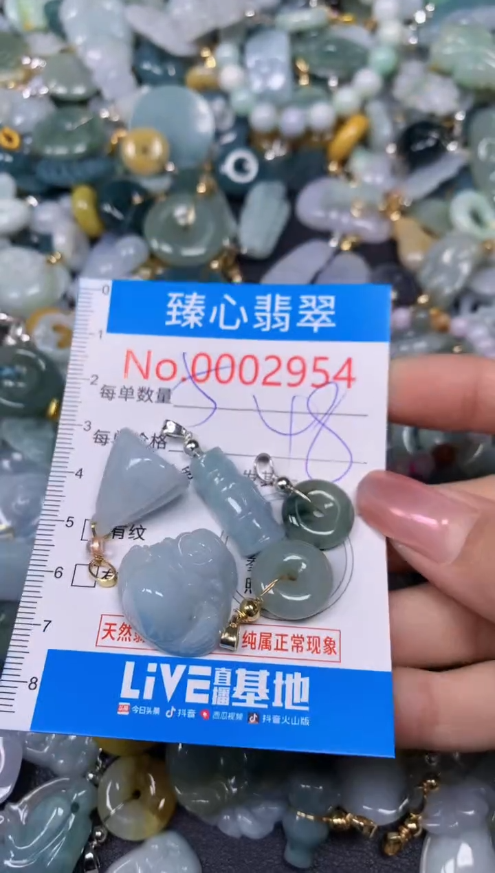 【闪购商品】翡翠颈饰未镶嵌含绳0002954