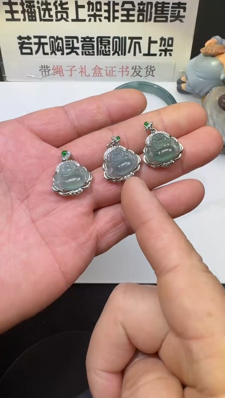 【闪购商品】翡翠颈饰银S925镶嵌-多样性发货发一件00061481