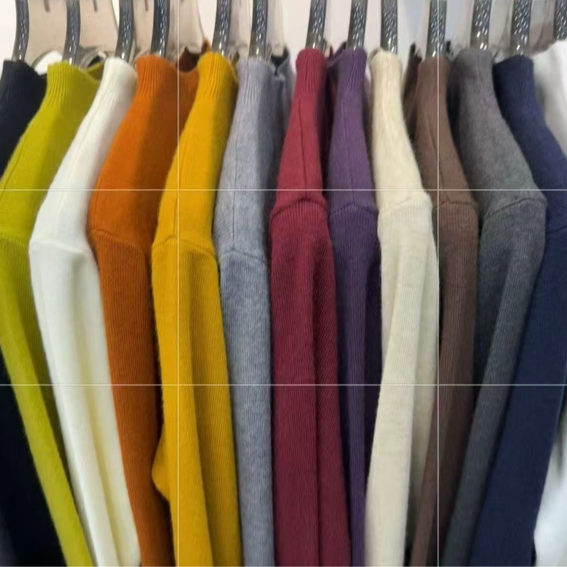 新款秋冬半高领安迪绒百搭软糯针织保暖上衣女季圆领修身打底衫