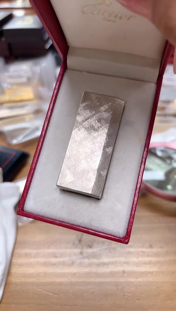 纯铜卡家银色短款锉刀 带盒