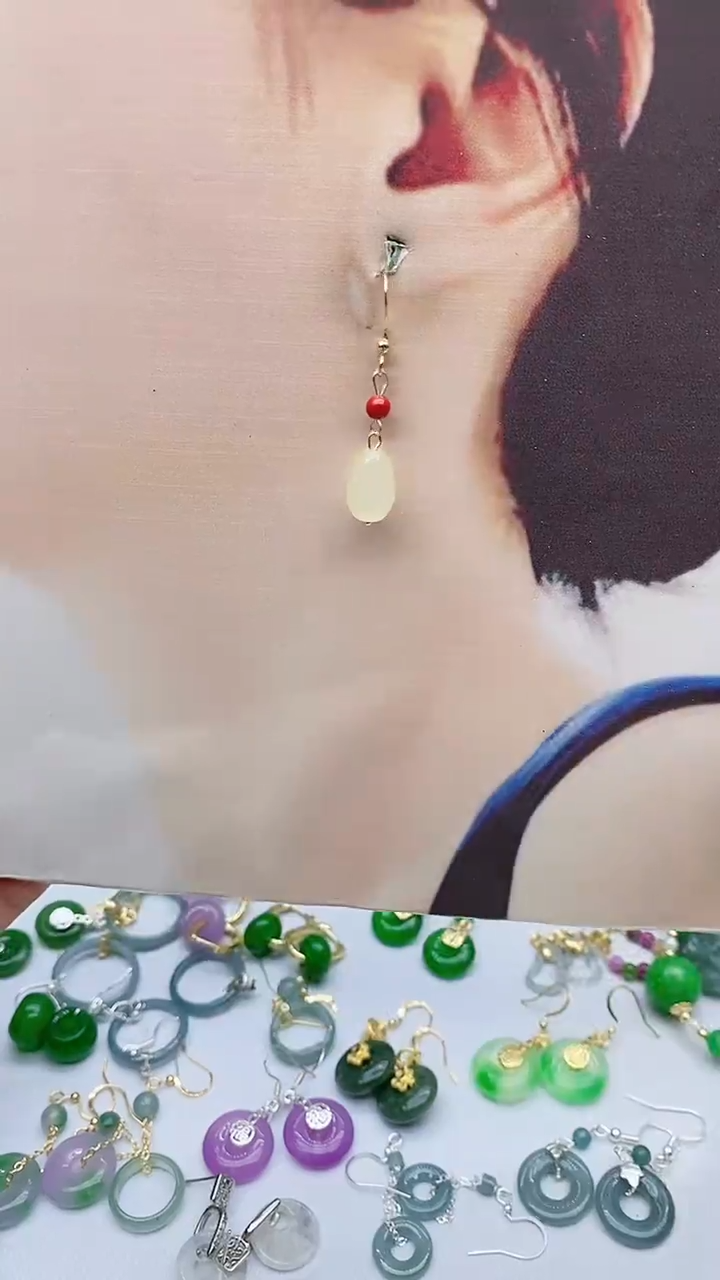 未镶嵌和田玉耳饰958