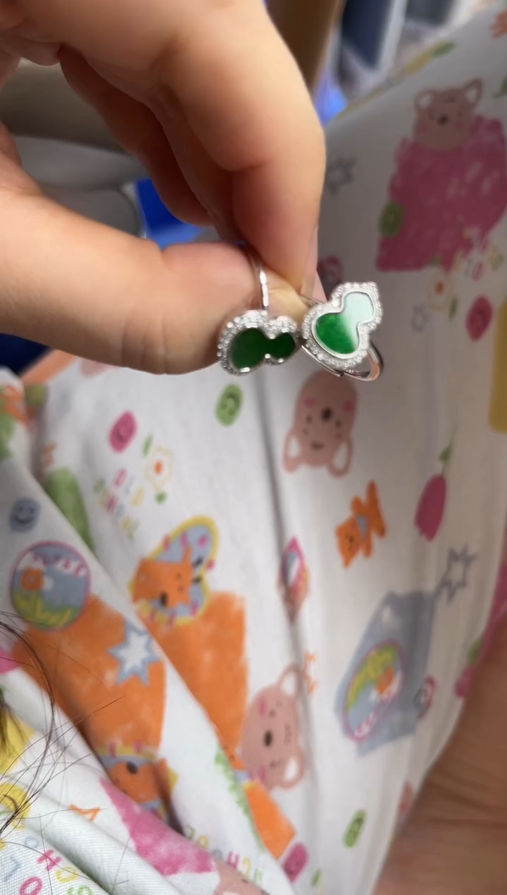 银S925镶嵌戒指翡翠0500881408