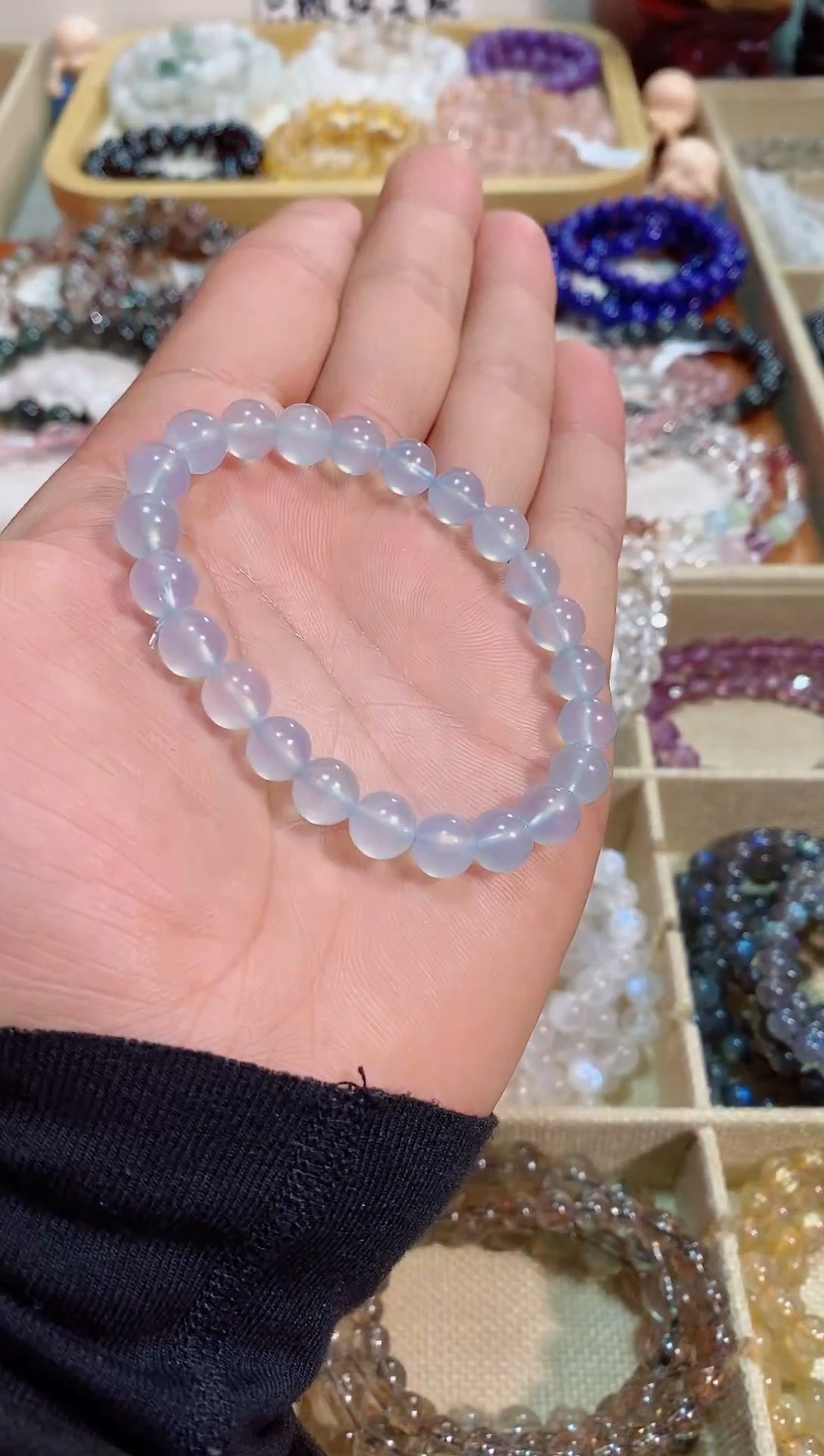 【闪购商品】水晶手链未镶嵌海蓝宝8M+（多样性发其一）