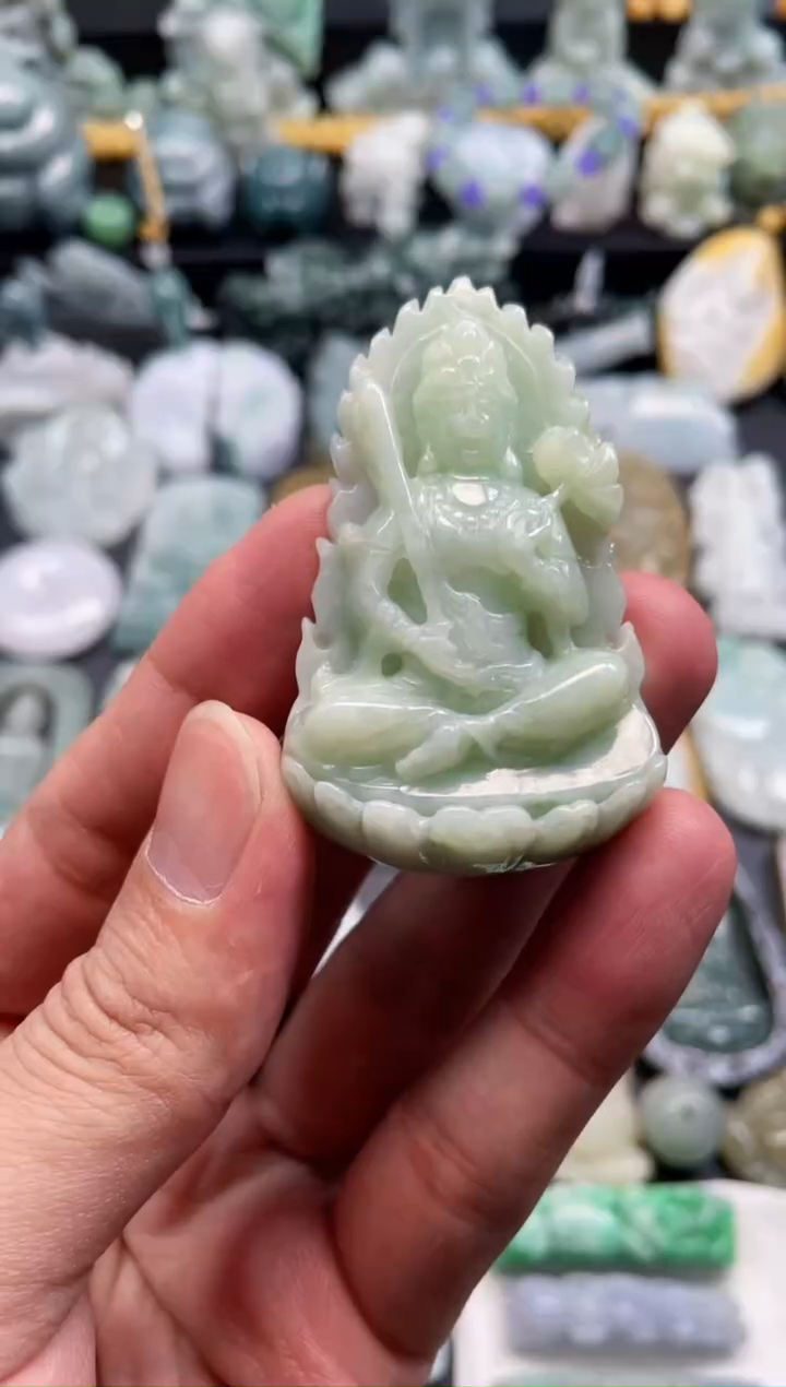 颈饰未镶嵌翡翠12  天然翡翠a货  虚空藏