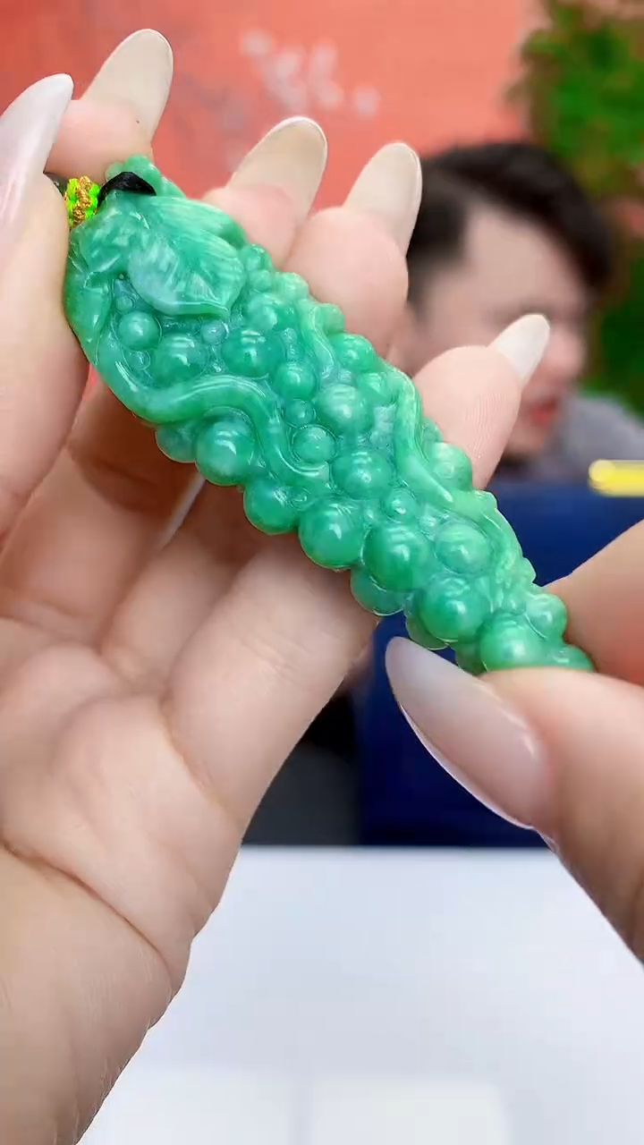 未镶嵌定制翡翠5060ty-毛货挂件28