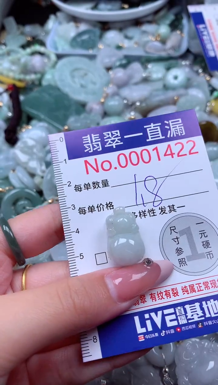 翡翠未镶嵌吊坠(不含链)1422