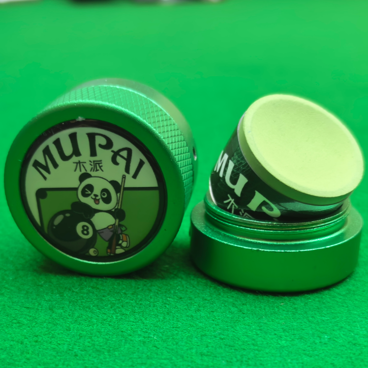Mupai巧粉木派巧克粉圆形台球杆职业斯诺克中八九球枪粉台球用品