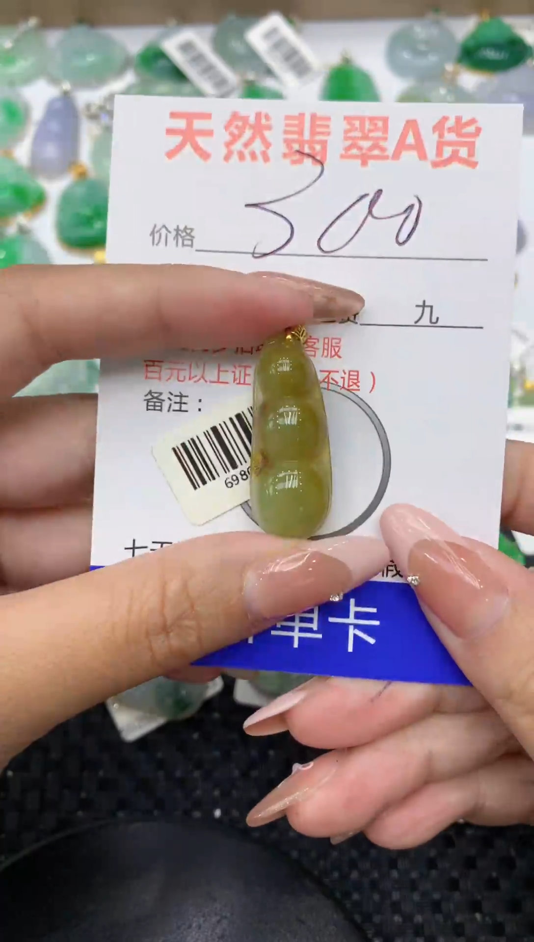 【闪购商品】翡翠颈饰18K金镶嵌111111111