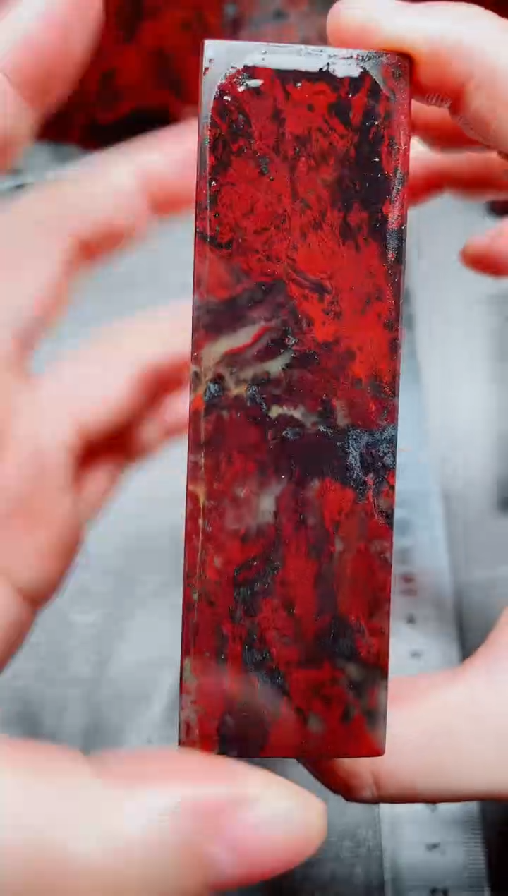 桂林鸡血玉素章3.0左右7