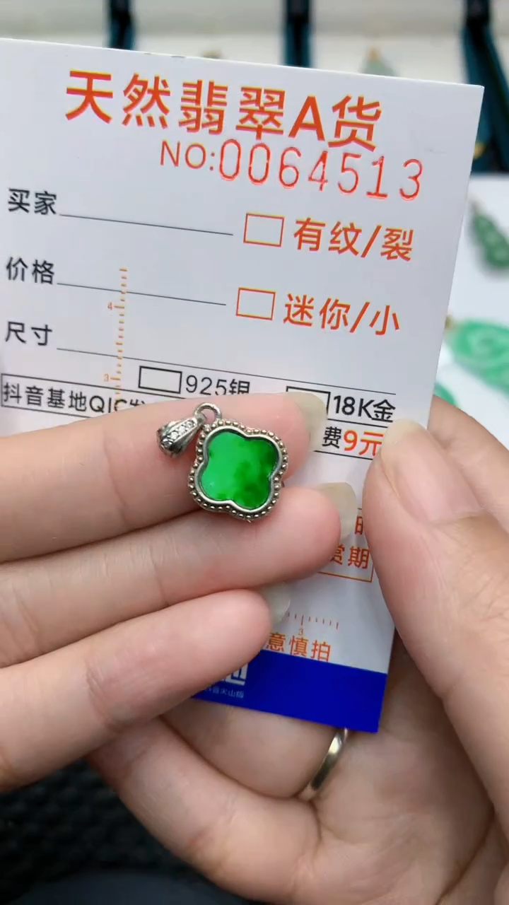 【闪购商品】翡翠颈饰银S925镶嵌            8