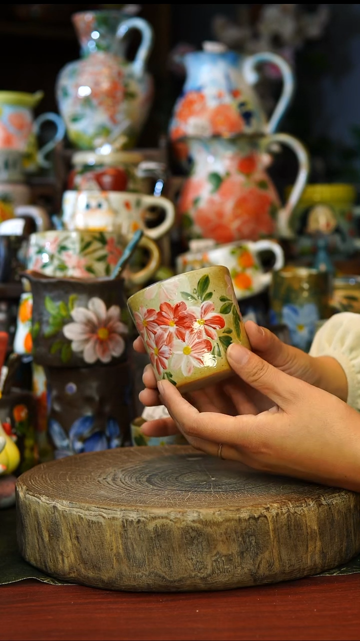 陶瓷170景德镇手工手绘釉下彩