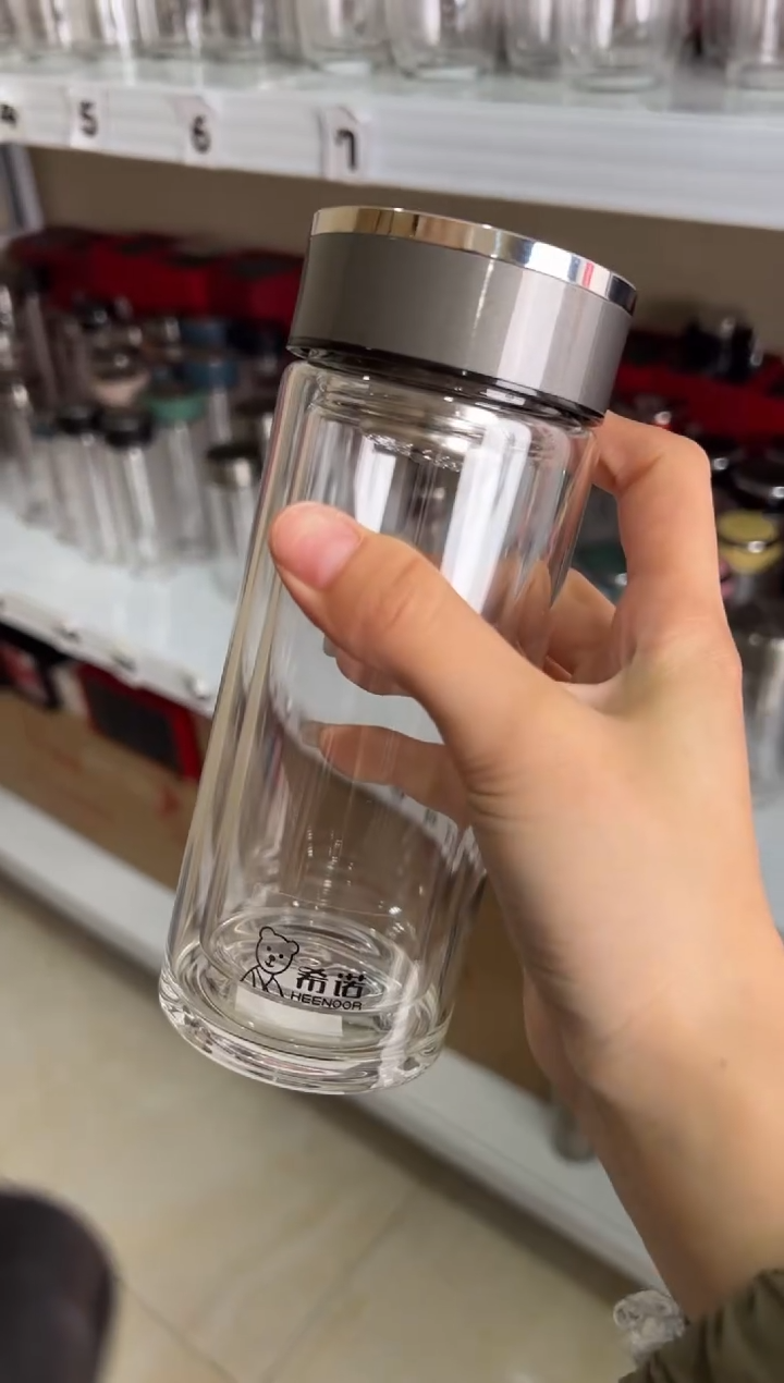 【闪购商品】双层高档260ml高硼硅茶杯