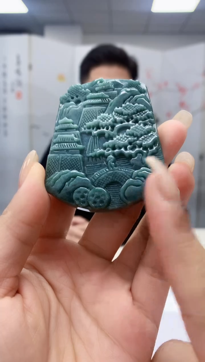 【闪购商品】翡翠颈饰未镶嵌4917lr-jj挂件22
