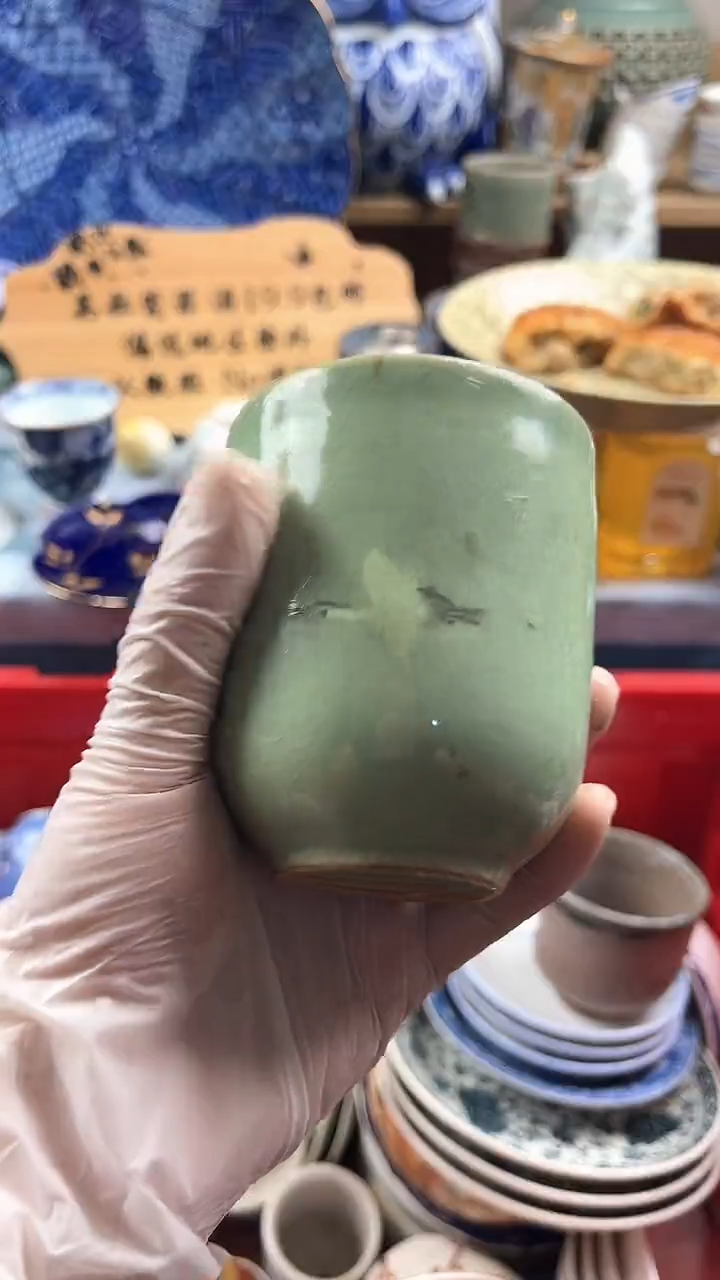 瓷片杭*英歌瓷器满19.9包邮
