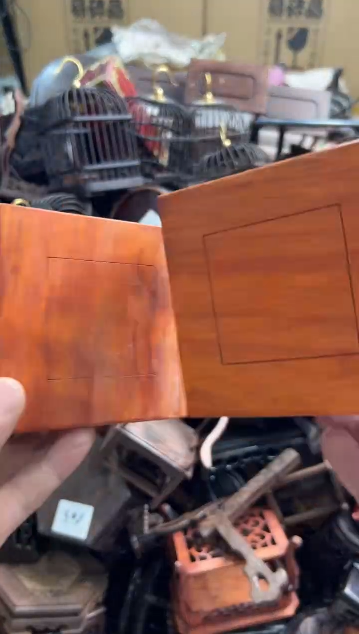 【闪购商品】木410瑕疵底座花架摆件处理2个