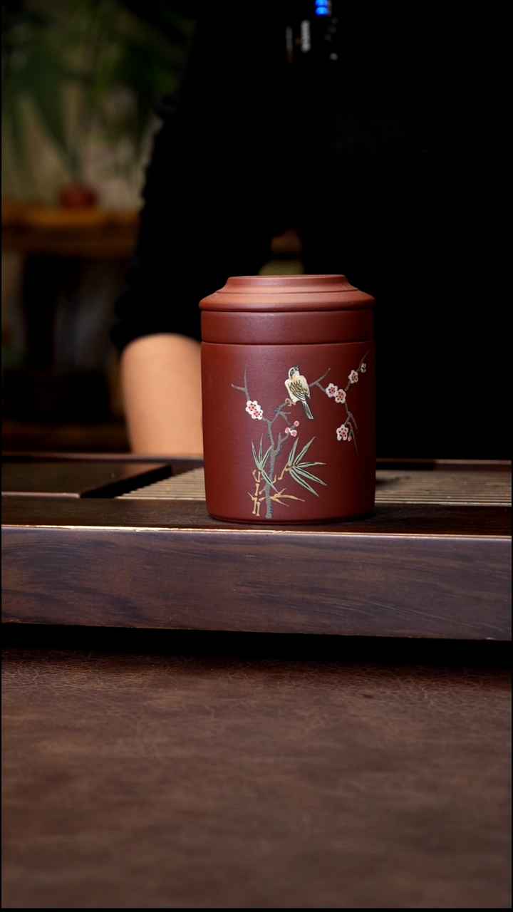 茶壶紫砂天*骄红清水泥绘快乐杯