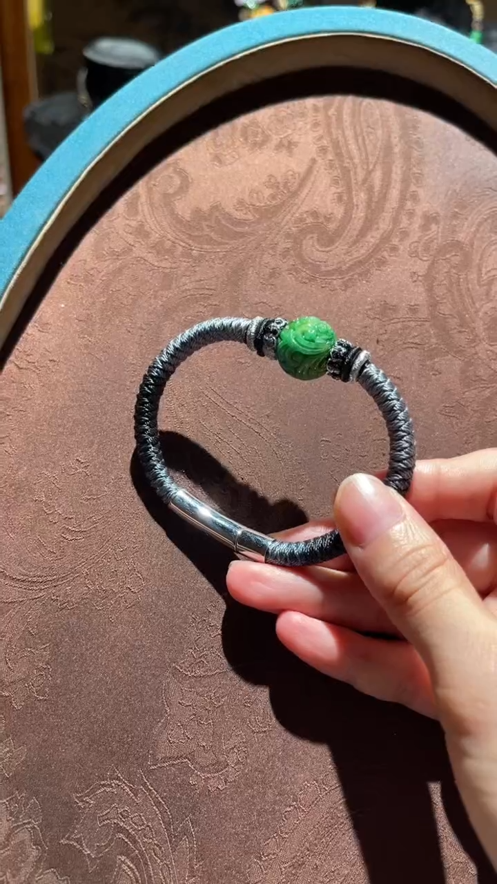 未镶嵌手链翡翠红翡绿翠
