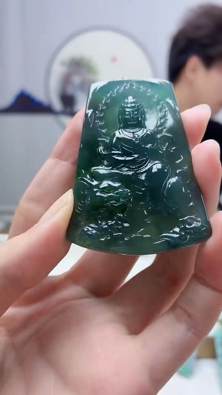 未镶嵌定制翡翠4688zm-毛货挂件人物49