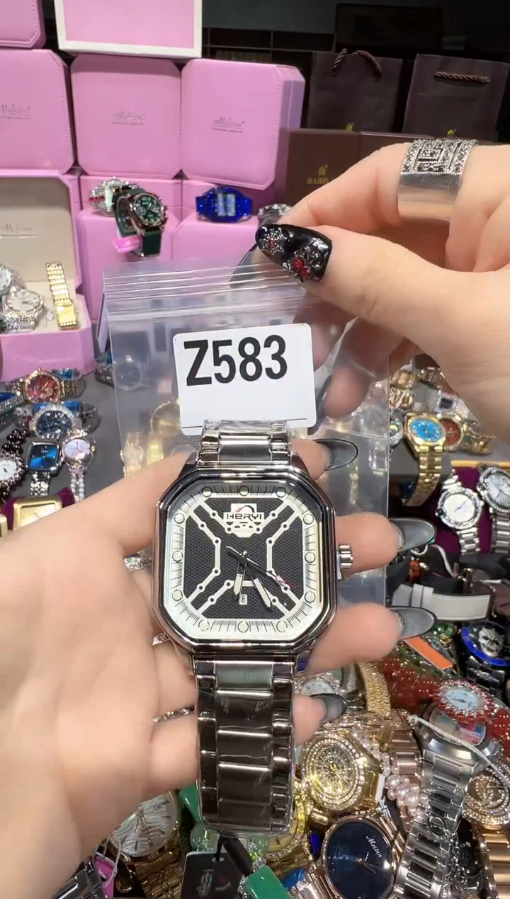 石英机芯不锈钢不锈钢直播定闪专用