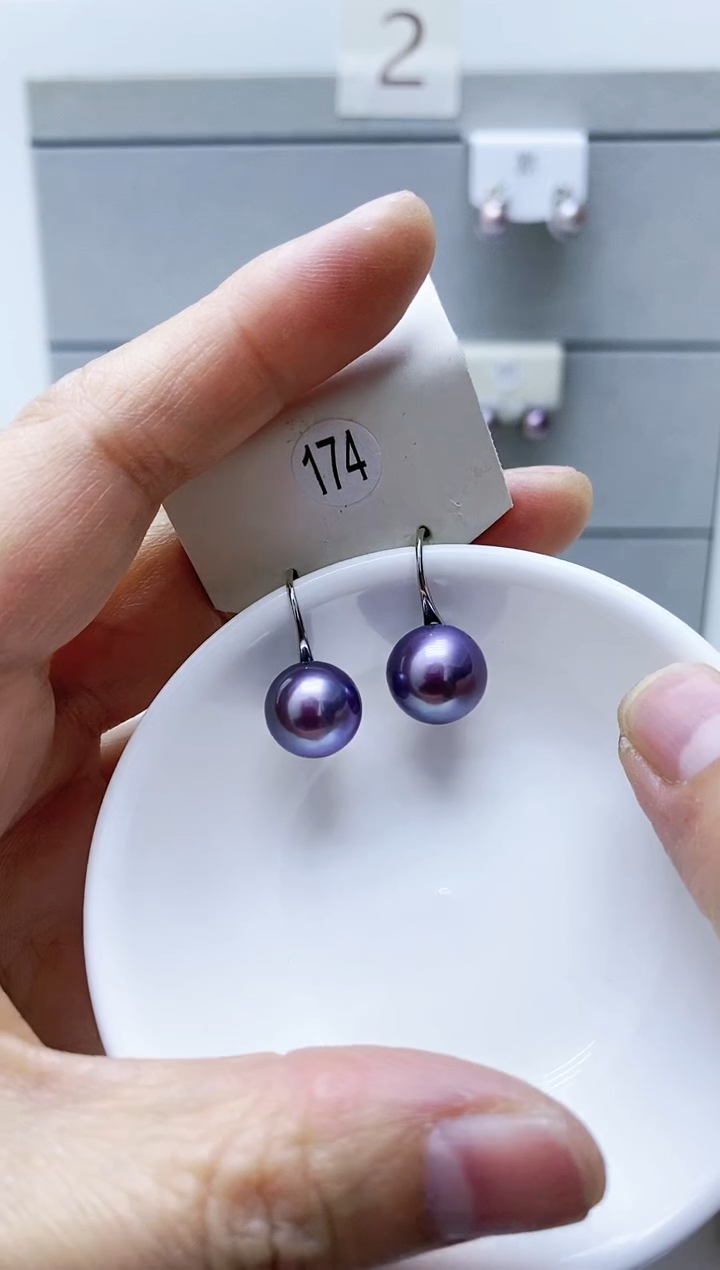 【闪购商品】淡水珍珠耳饰银S925镶嵌174