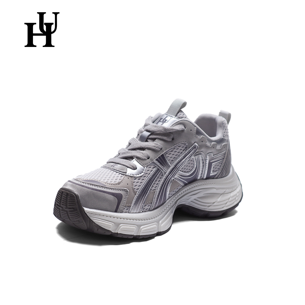 HU新款轻盈时尚潮流运动鞋女透气休闲厚底女士女款老爹鞋明星同款