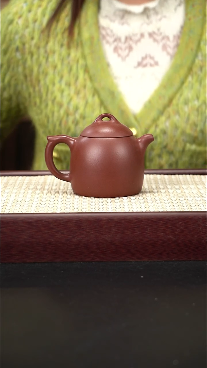 茶壶紫砂枣红泥  秦权